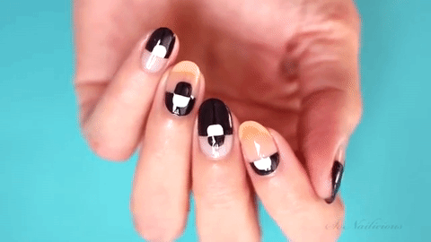 мастер-класс как сделать маникюр с негативным пространством фото